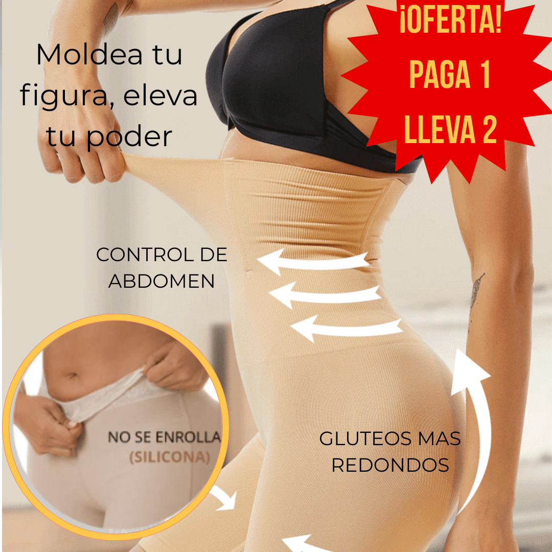 short moldeador, faja tipo short, moldeador cintura, short invisible, ropa interior moldeadora, levanta glúteos, short moldeador Colombia, envío gratis, talla XL, mujer empoderada, moldeador sin costuras
