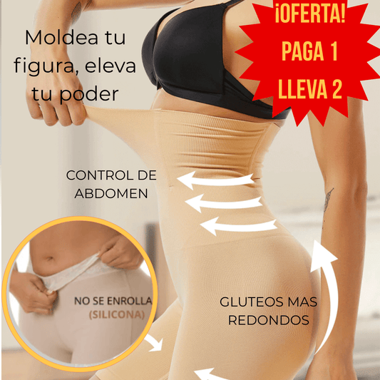 short moldeador, faja tipo short, moldeador cintura, short invisible, ropa interior moldeadora, levanta glúteos, short moldeador Colombia, envío gratis, talla XL, mujer empoderada, moldeador sin costuras